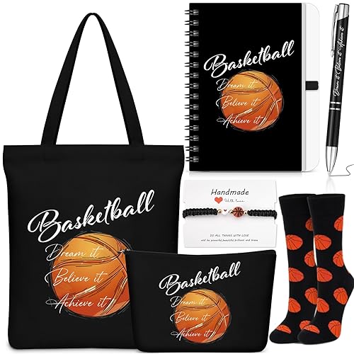 Gersoniel 6 Pcs Basketball Gift Set for Women Men, Basketball