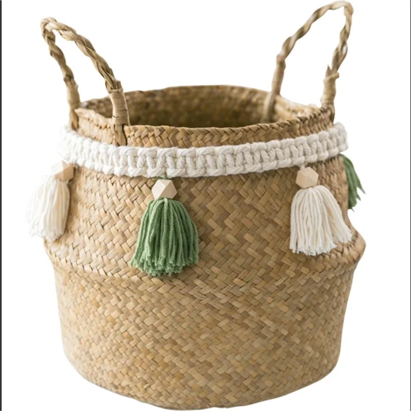 Seagrass Basket Storage Woven Gift Small Size Laundry For Bedroom