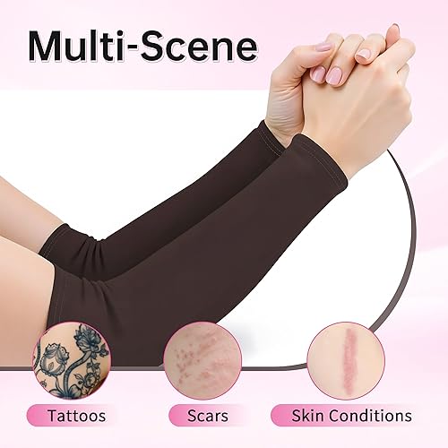 Miniatura 2 de Chrontier - Manga de brazo completo para hombres y mujeres, mangas refrescantes para brazos, protección UV, compresión, sol, ciclismo, correr, golf,