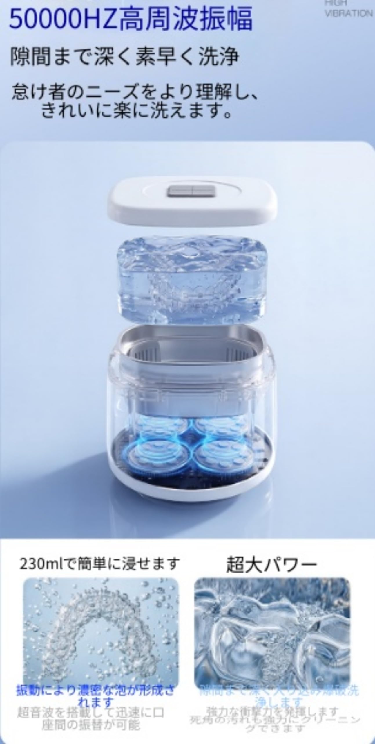 Amazon.co.jp: XXA 超音波メガネ洗浄機：30Wハイパワー、50kHz高周波