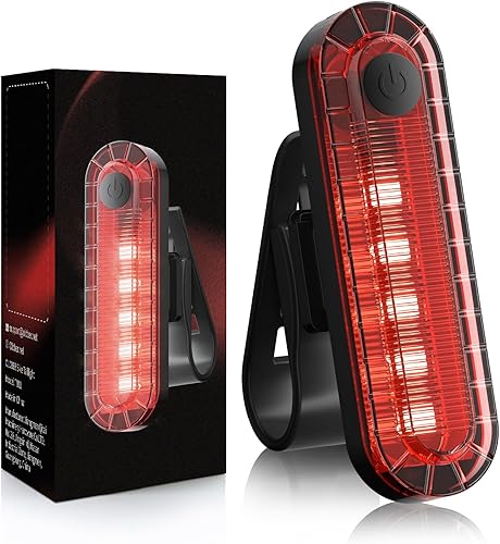 Luz trasera LED recargable para bicicleta, luz trasera de bicicleta brillante máxima de 10 horas, 4 modos de luz, accesorios de linterna de