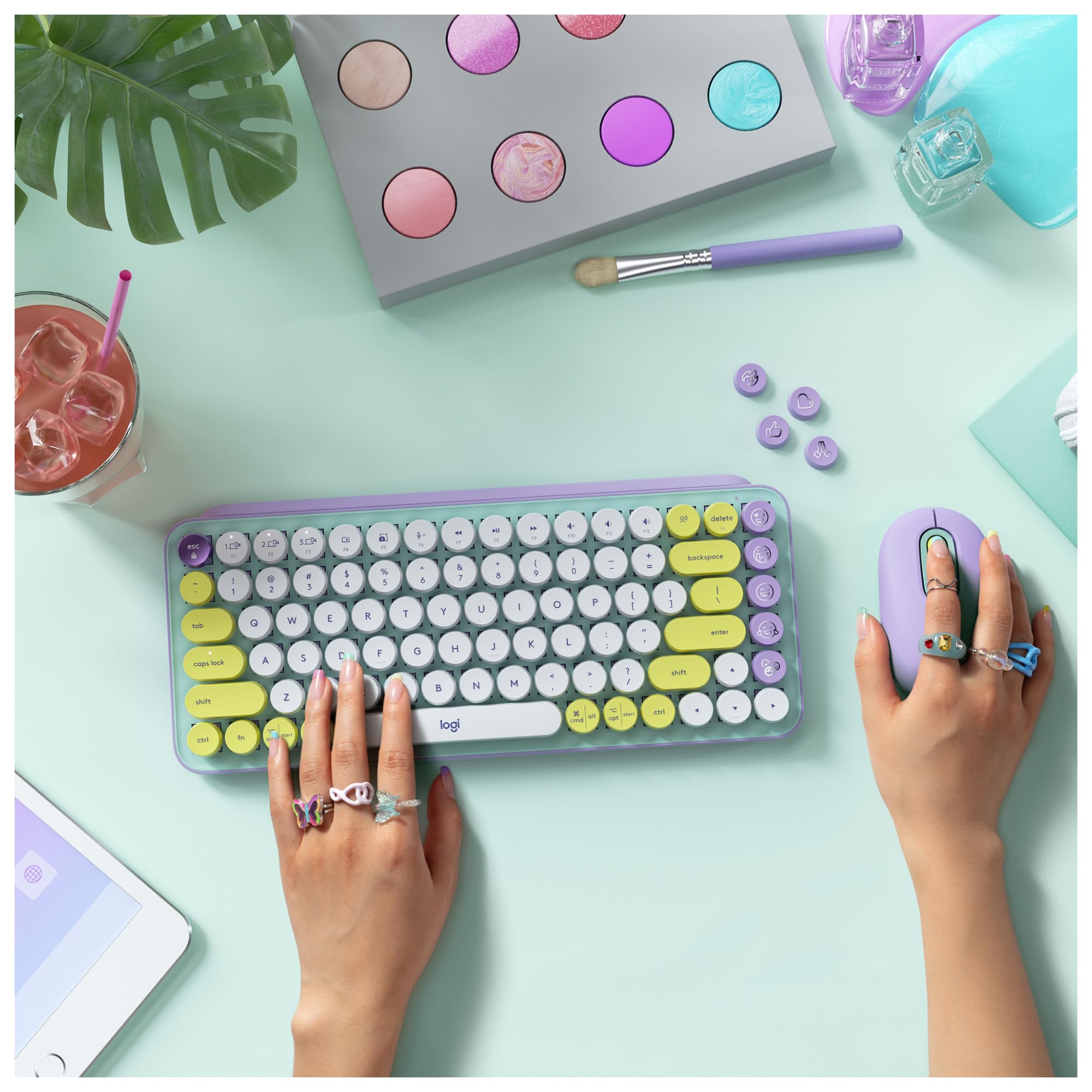 Logitech POP Keys Tastiera Meccanica Wireless - QWERTY US INT'L