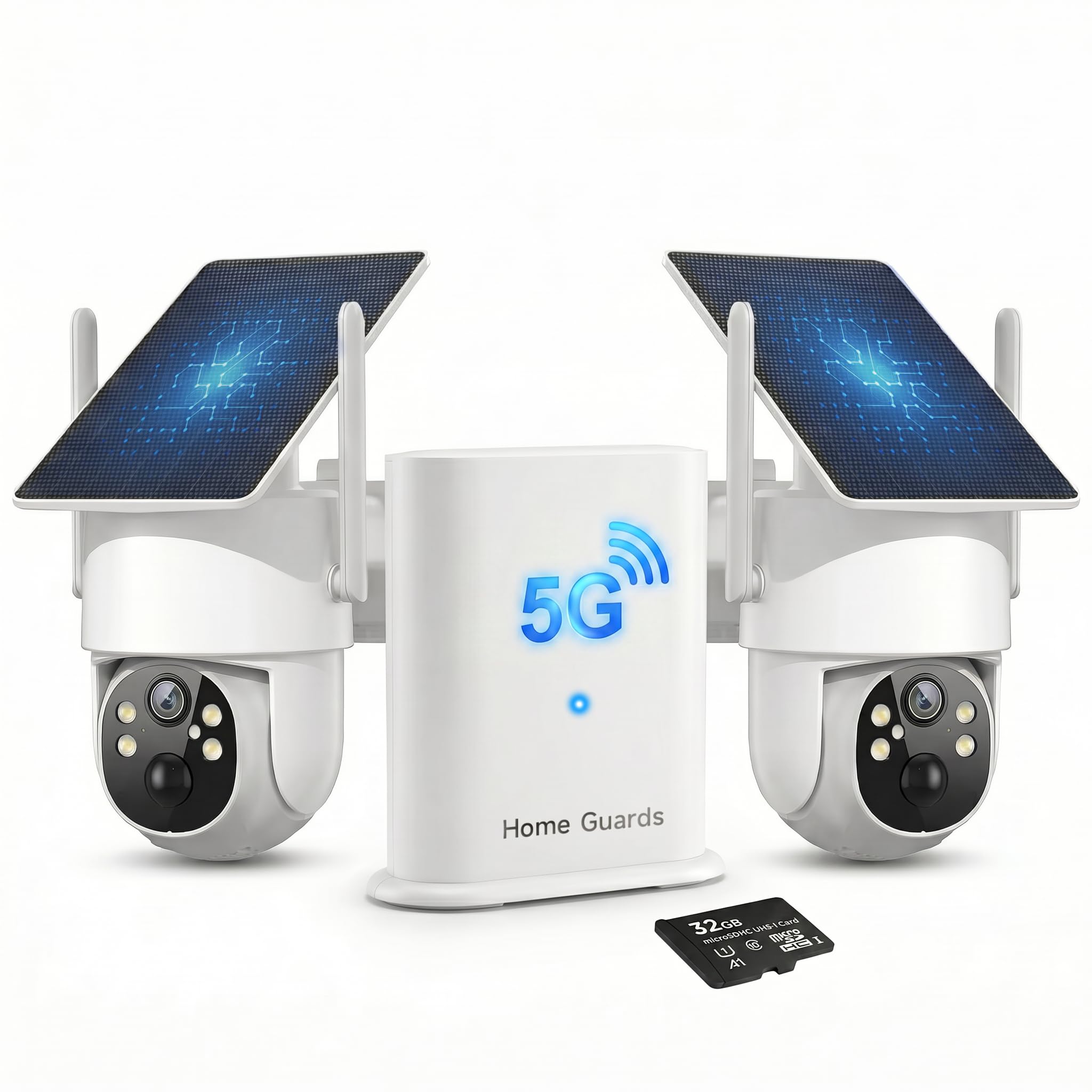 SOIADV 4MP Wireless Security Camera System, 2-Pack Solar Outdoor Cameras with Base Station, 2.4G/5G WiFi Free Local Storage, 360° View,Color Night Vision, Pre-Record,Waterproof-image-26