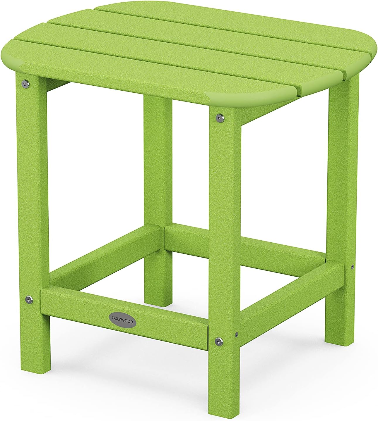 POLYWOOD SBT18LI South Beach 18" Outdoor Side Table, Lime