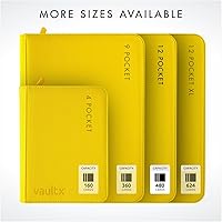 Vista 6 de Vault X Carpeta de 12 bolsillos con cremallera para tarjetas coleccionables – 480 tarjetas, material de álbum Exo-Tec premium, 20 páginas de carga