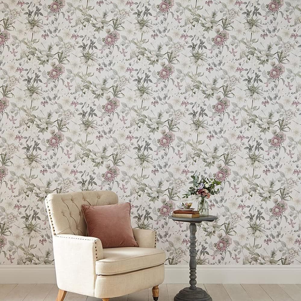 Graham & Brown Flourish Floral Paste The Wall Wallpaper (Morning)