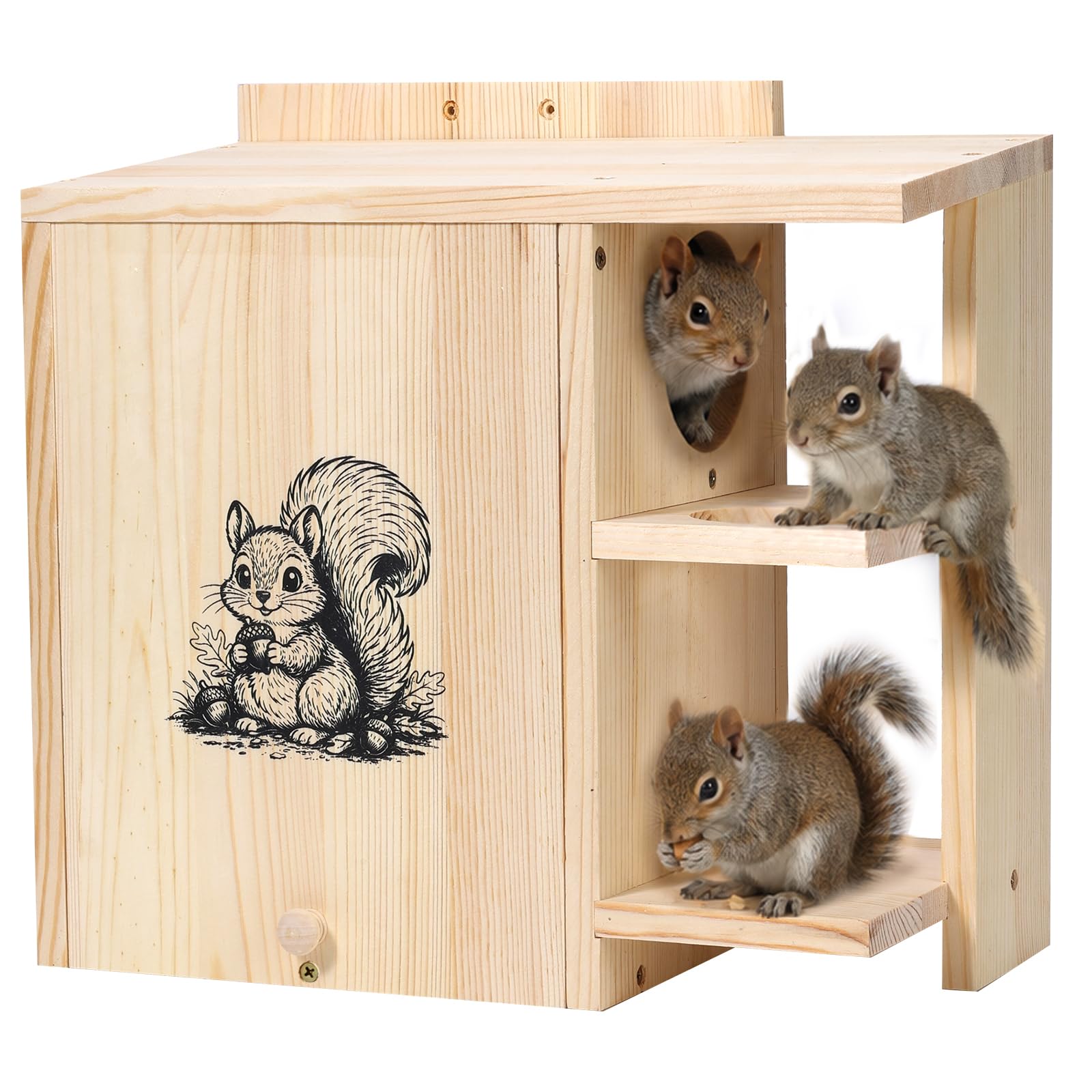 Photo 1 of Large Widened Squirrel House for Outside, Waterproof Squirrel Nesting Box