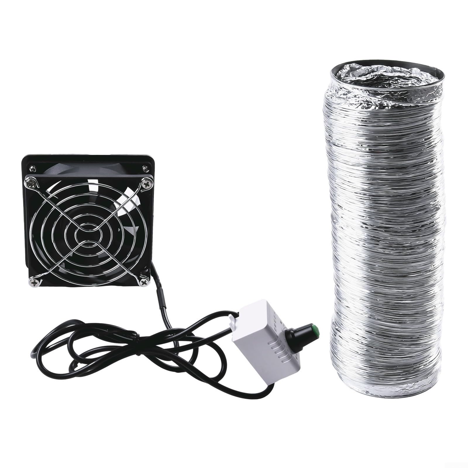 Absorbedor de humo de soldadura profesional, con extractor de humos de velocidad ajustable USB, con conducto de tubo flexible de 6 m, para proyectos electrónicos de taller (ventilador más tubo de 6 m)