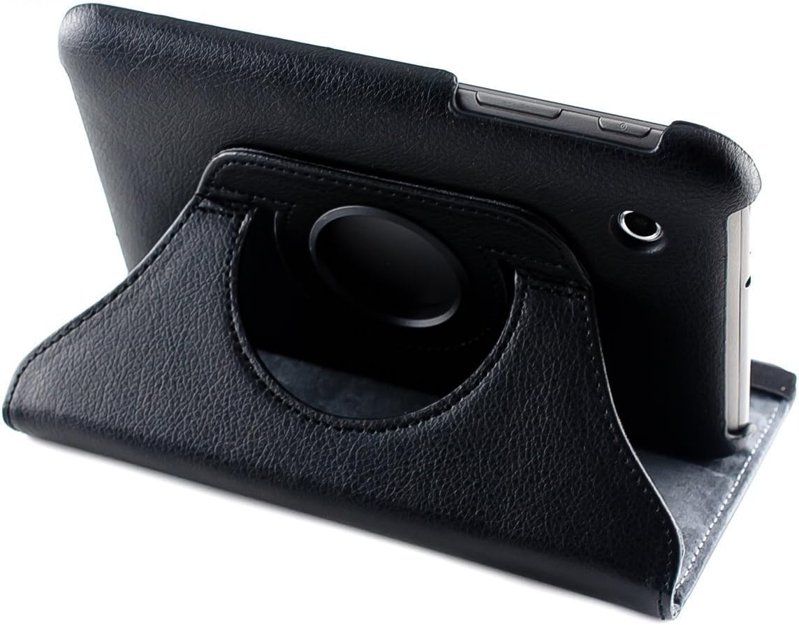 High Quality Rotation Leather Book Style Cover Case for Samsung Galaxy Tab 2 7.0 P3110/P3100/P3113 with Integral Support Function -Black