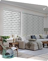 Vista 21 de Persianas motorizadas Yoolax con control remoto, persianas de cebra motorizadas compatibles con Alexa, persianas motorizadas para privacidad