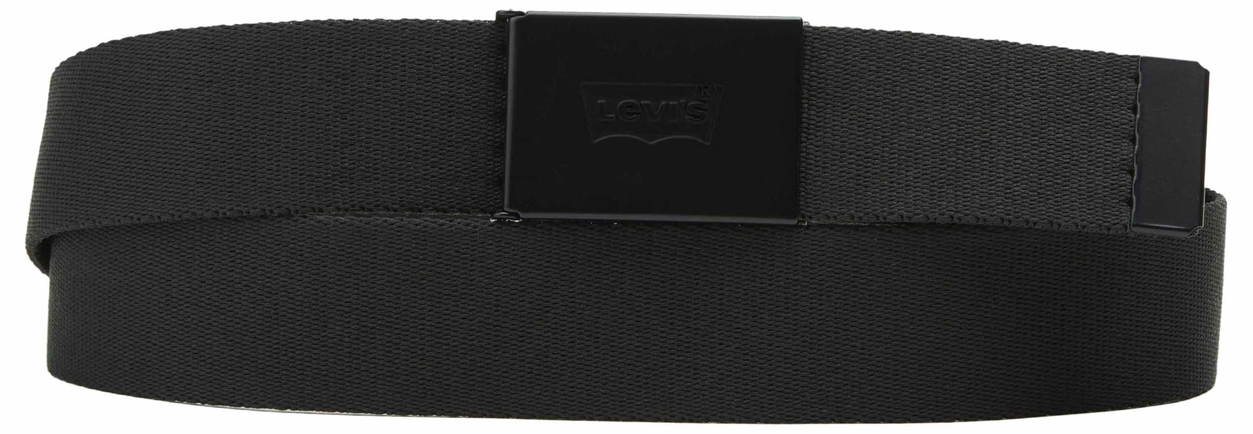 Levi's Men's Tonal Batwing Web Belt APPAREL_BELT, Regular Black, Einheitsgröße