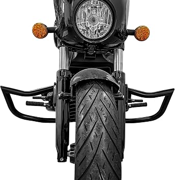 Mofun Engine Guard Highway Crash Bar Sharp Angle Compatible with Indian Scout ABS/Bobber/Sixty/Rogue 2015-2024, Black