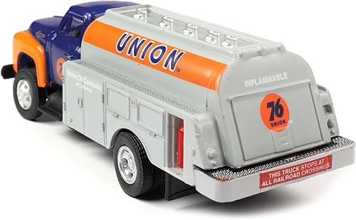 Miniatura 2 de 1954 Camión cisterna Azul Oscuro y Naranja Unión 76" 187 (HO) Modelo a escala por Classic Metal Works 30650