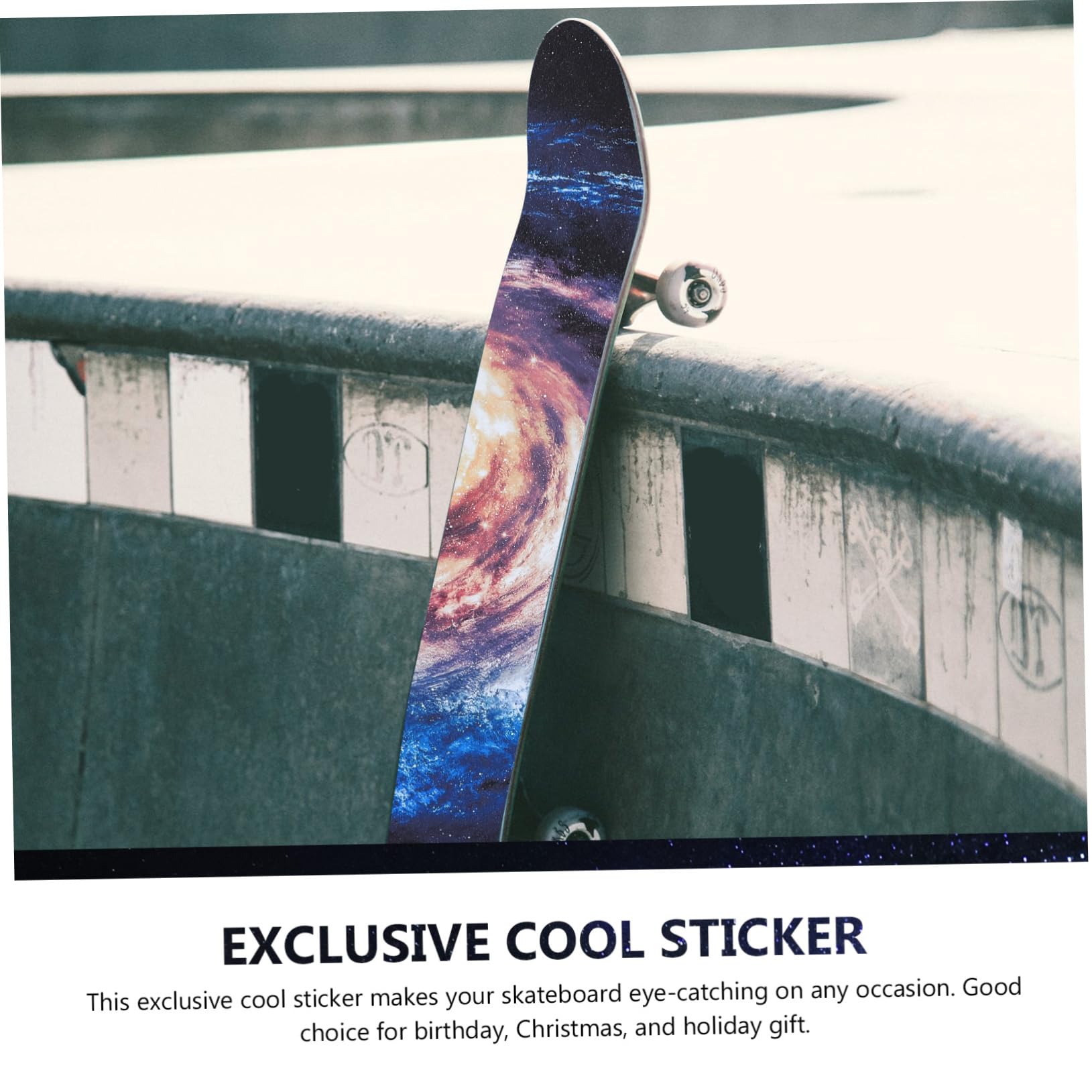 ibasenice 2 Stück Skateboard Sandpapier Grip Tape Wasserdichtes Rutschfestes Zubehör für Skateboards und Scooter zum Schutz Dekoration Selbstklebend Langlebig für Skateboarder