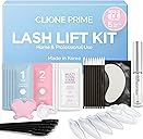 Korean Lash Lift Kit - 5 Sets At Home Eyelash Perm Kit with Upgraded Glue, Eyelash Lift, DIY Lash Perm Easy for Beginner & Professional, Semi Permanent Perming Wave Suitable For Salon & Home