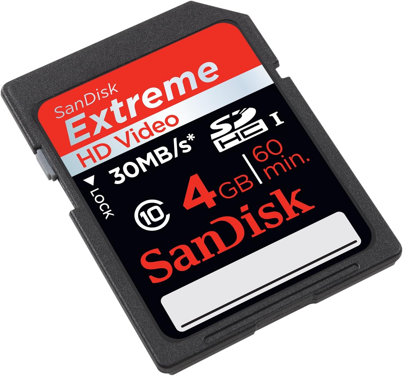 SanDisk Extreme 4 GB SDHC Class 10 UHS-1 Flash Memory Card 30MB/s SDSDX-004G-AFFP