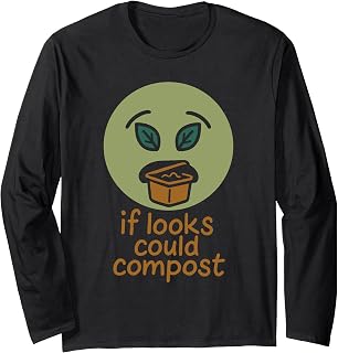 Plastic Free Eco Friendly Zero Waste Sustainable Green Long Sleeve T-Shirt