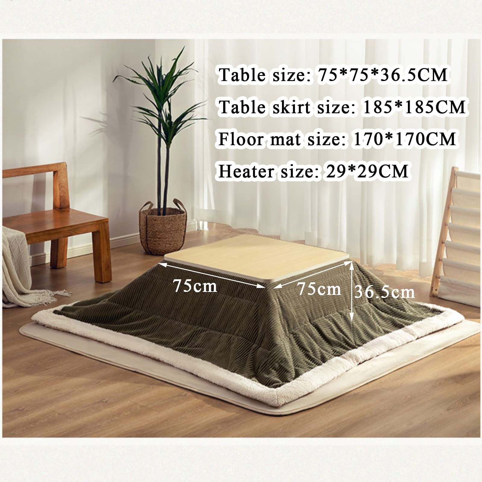 Amazon.com: UMJIGF Kotatsu Heating Table Tatami Coffee Table