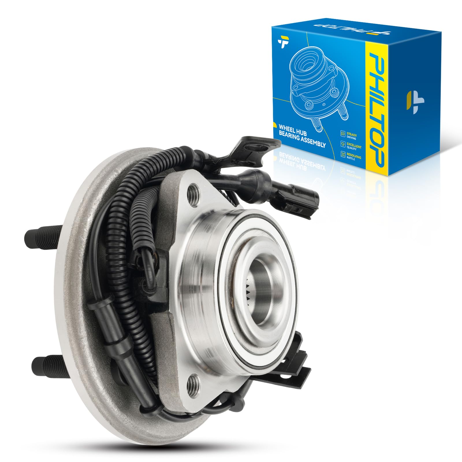 PHILTOP Front 515078 Wheel Bearing Hub Assembly 5 Lugs for Ford Explorer