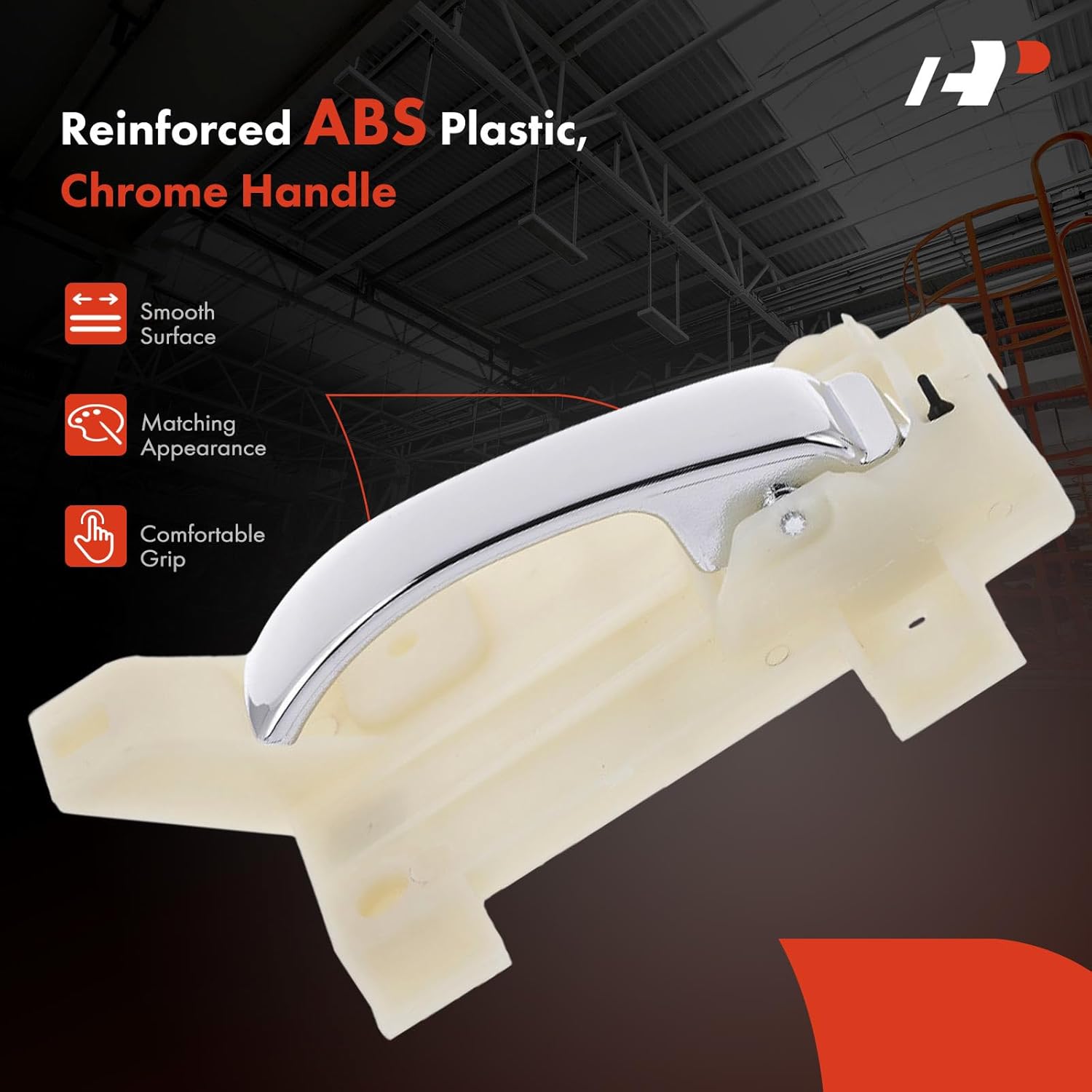 A-Premium Front Left Driver Side Interior Door Handle Compatible with Dodge Caliber 2010 2011 2012 Hatchback 4-Door, Chrome, Replace# 1NS07SZ0AA