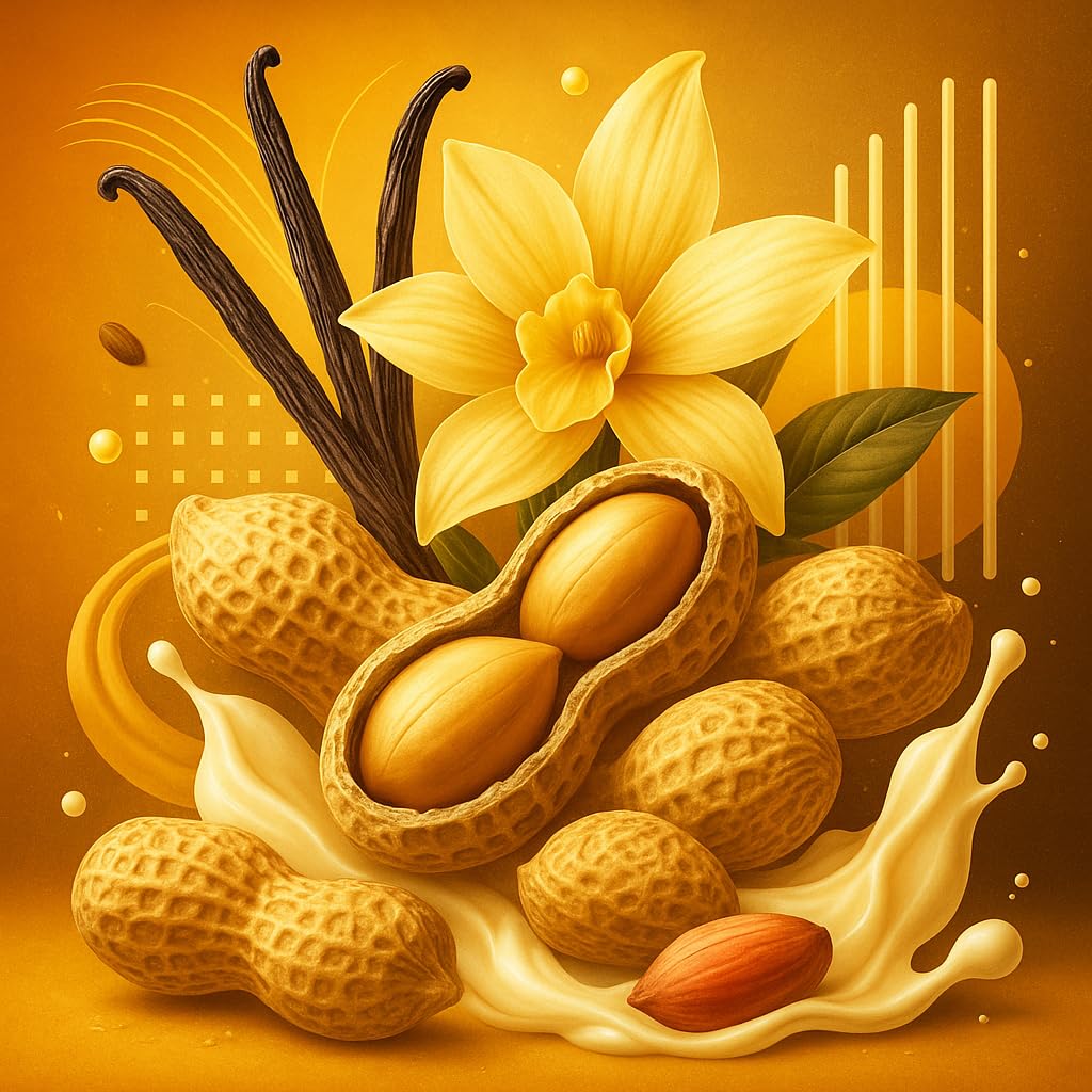 Peanut Crème Royale - orzeszki ziemne i wanilia Aromat Koncentrat - wegański - Sasami - 100ml