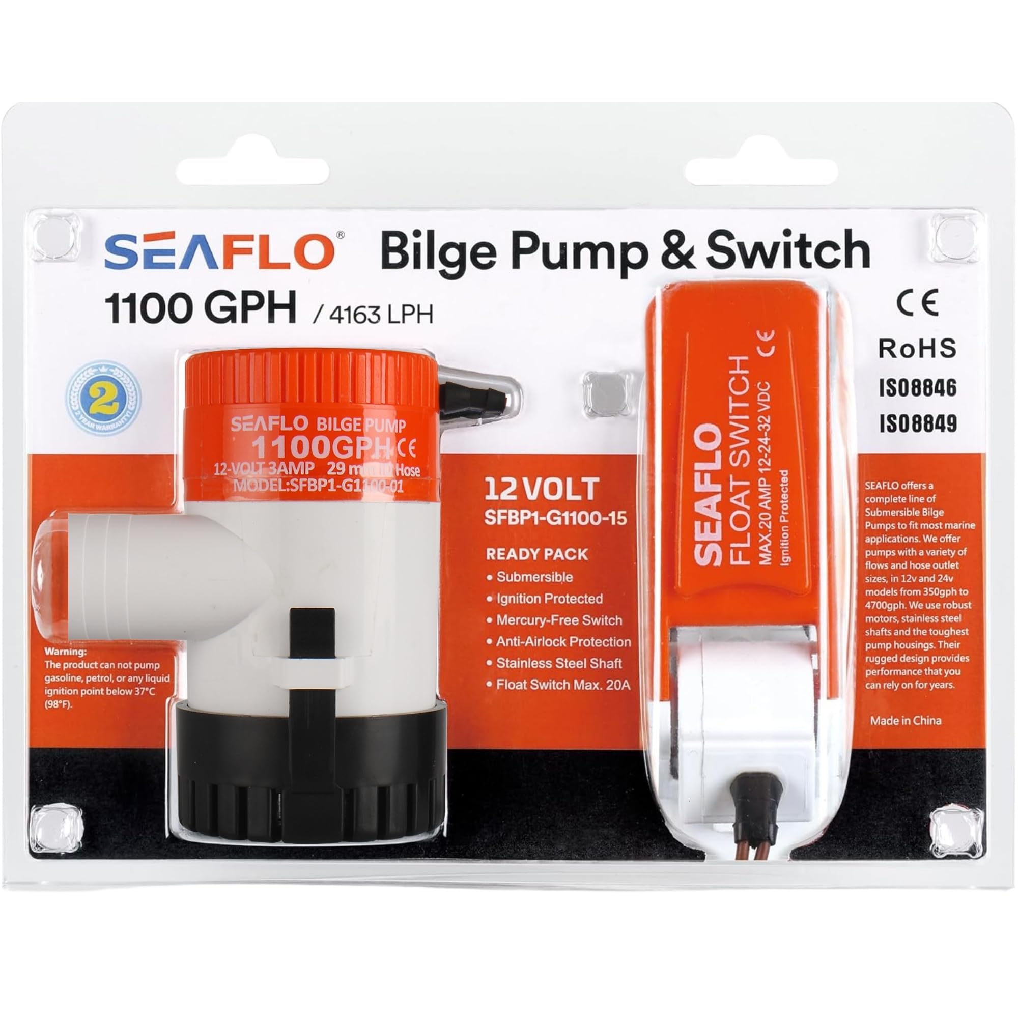 SEAFLO Bilge Pump and Float Switch