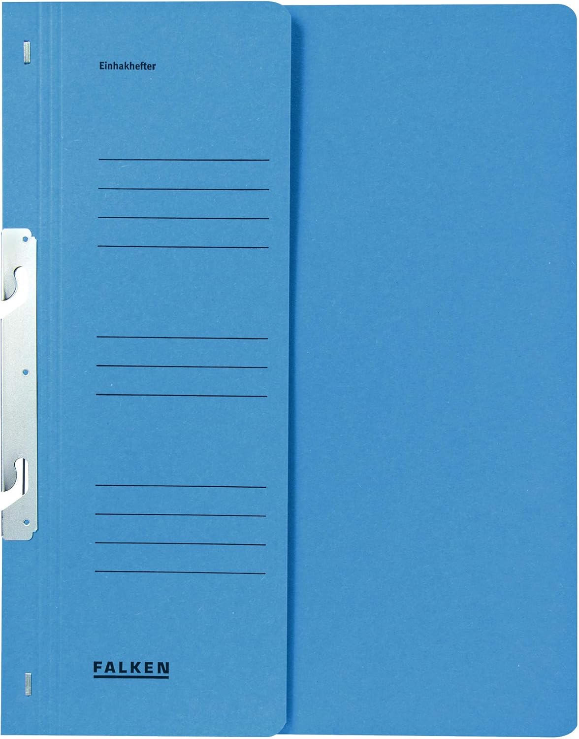 Falken Attachable File Recycled 1/2 Front Cover for DIN A4 Pack of 50 Bodies, Blue