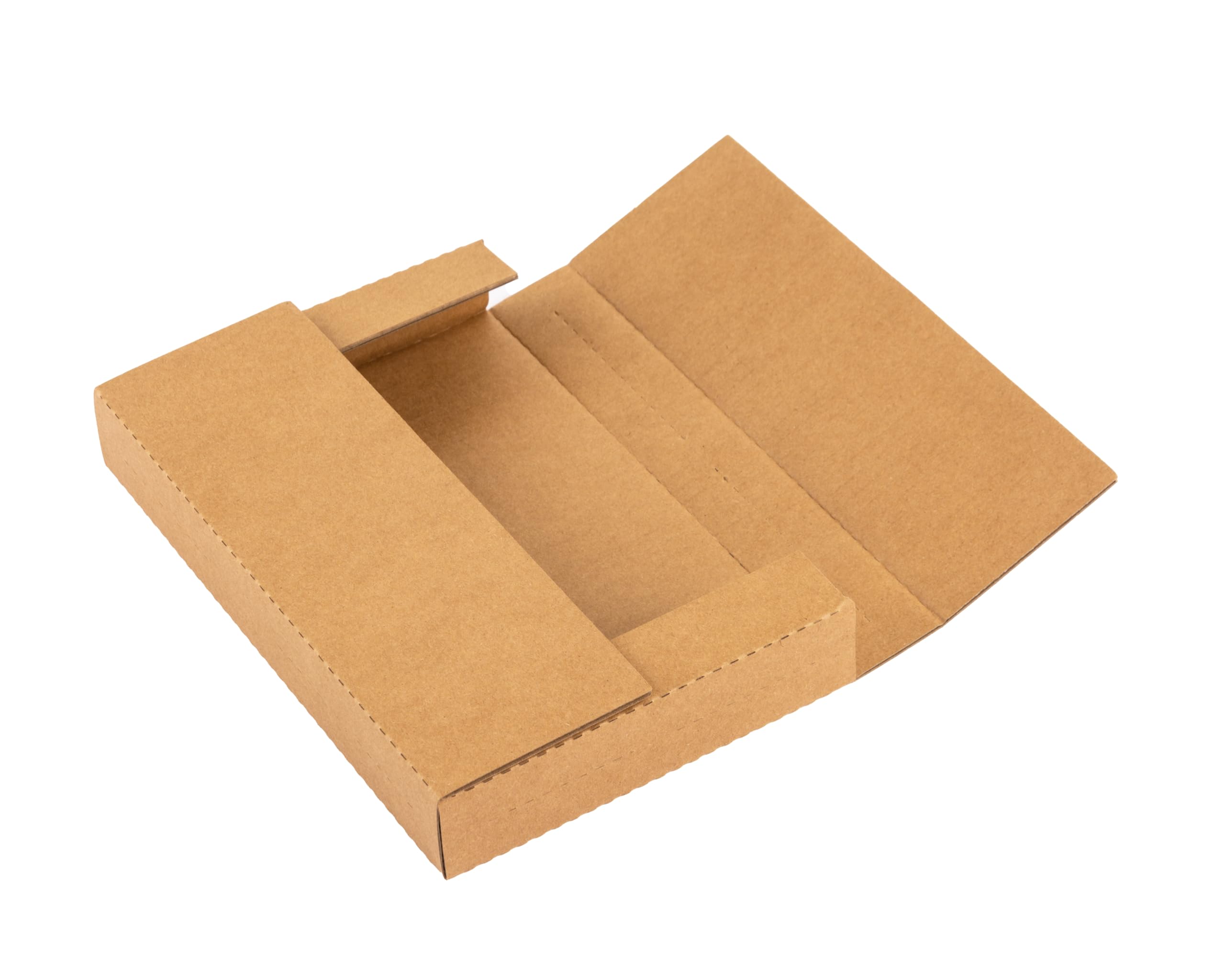 wisaiboxl 9x6x1.3 inch Shipping Boxes, Easy-Fold Multi-Depth DVD Mailer Box with Fragile Stickers for Mailing, Storing, Package, Gifts, Crafts,