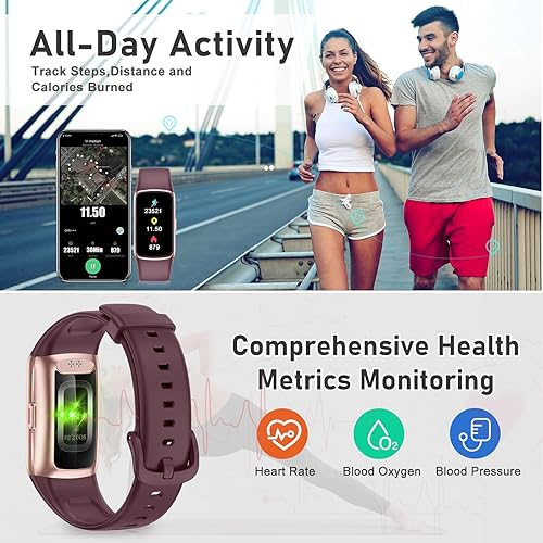 Miniatura 5 de Fitness Tracker with 247 Heart Rate, Blood Oxygen, Sleep Tracker, 1.47''Waterproof Fitness Watch, Activity Tracker with Step Tracker for Women Men