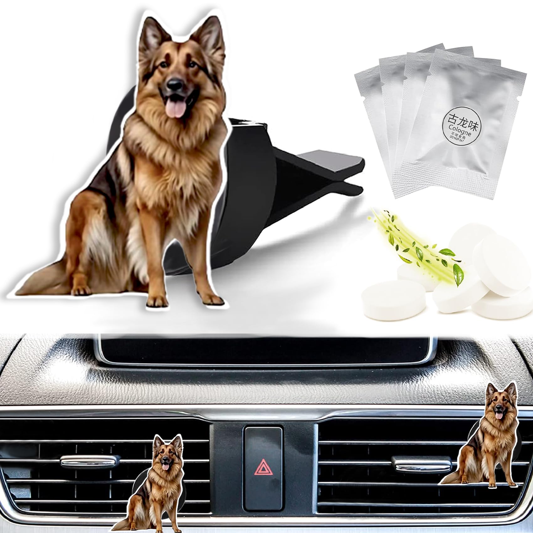 Dog Car Vent Air Freshener Clips Scented Air Conditioner Clip