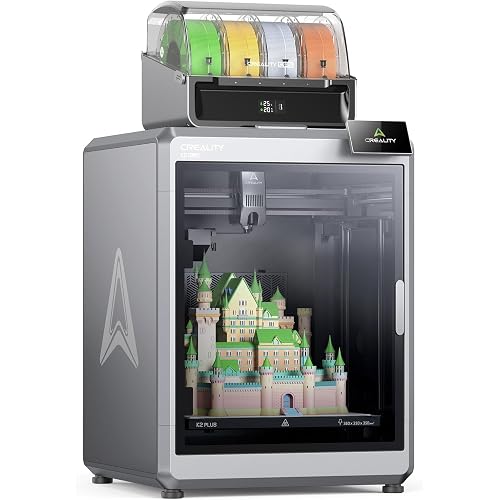 Creality K2 Plus Combo 2026 Multi Color 3D Printer with CFS | 2026 upgraded version, 16-color support with CFS, 600mm/s, auto leveling, dual AI cameras, hotend and spare nozzle kit