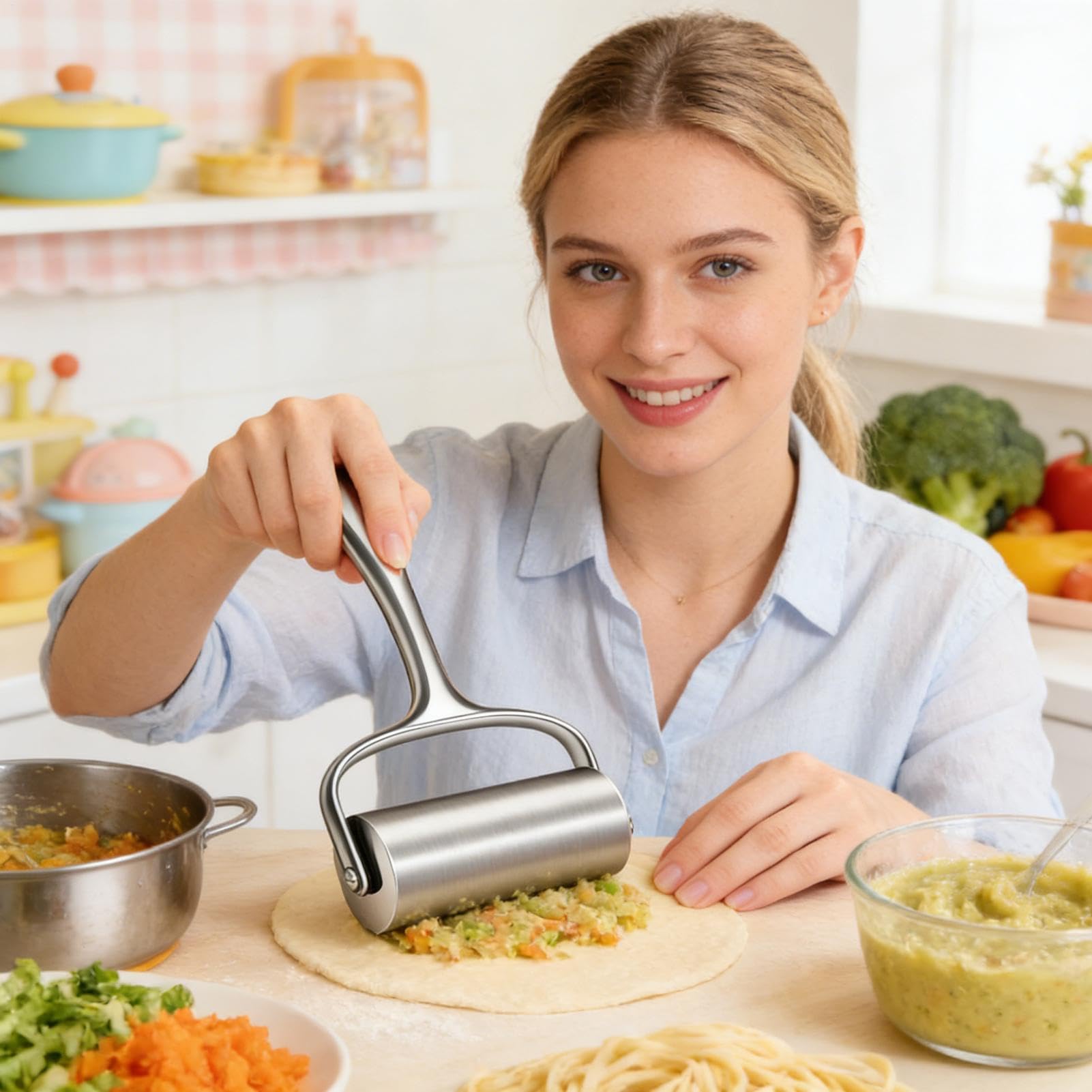 Rodillos para Hornear Utensilio de Cocina Antihumedad y Resistente
