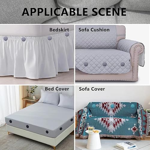 Miniatura 4 de Alfileres de tapicería para fundas de techo, alfileres o soportes para falda de cama, pasadores para sujetar la falda de cama en su lugar para