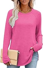 Aokosor Sweatshirts for Women Lightweight Jumpers Ladies Tops Crewneck Long Sleeve Tops for Leggings