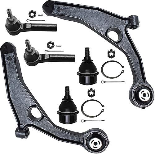 Miniatura 17 de Detroit Axle - Kit de brazos de control AWD para cargador Chrysler 300 Dodge Challenger Magnum, 2 brazos de control superiores delanteros con rótula