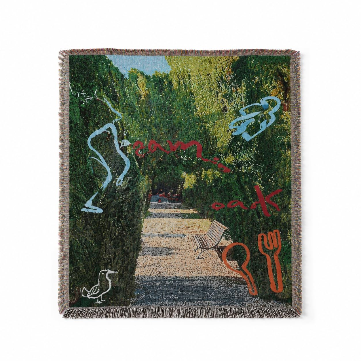 Couverture camping et voyage en coton doux style vintage pour l'extérieur
