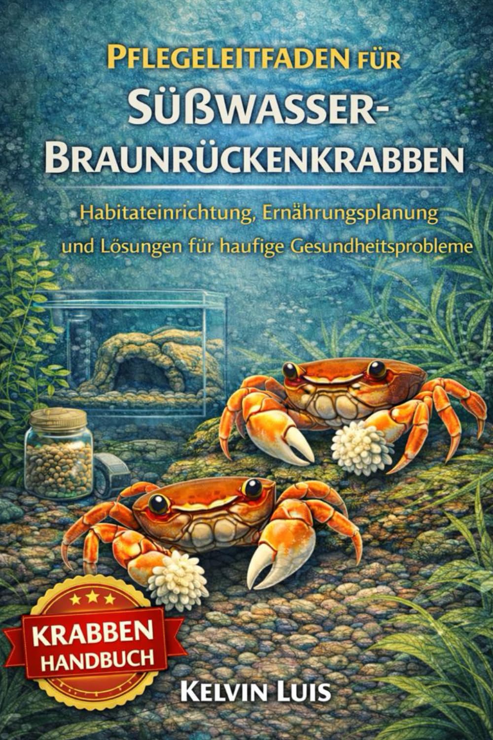 PFLEGELEITFADEN FÜR SÜßWASSER-BRAUNRÜCKENKRABBEN: Habitateinrichtung, Ernährungsplanung und Lösungen für häufige Gesundheitsprobleme