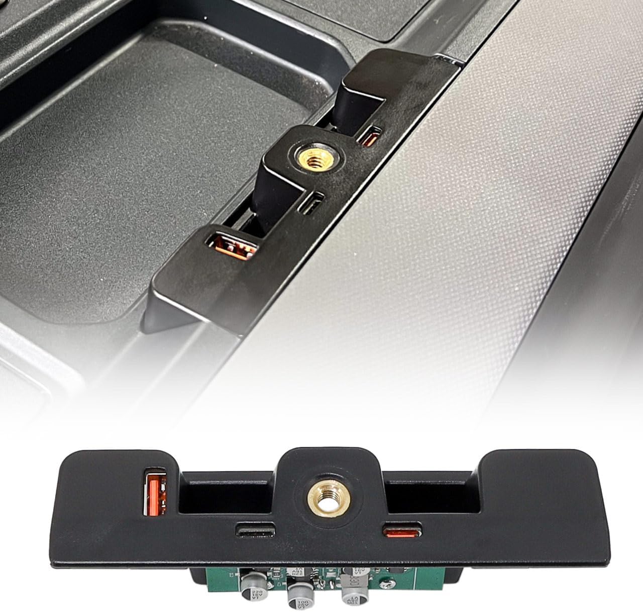 IAG I-Line Dashboard USB Expansion Dock Hub for Ford Bronco 2021+ 2/4 Door (Not Sport), 3 Ports Charging Station with 1 USB-A, 2 USB-C IAG I-Line Dashboard USB Expansion Dock Hub for Ford Bronco 2021+ 2/4 Door (Not Sport), 3 Ports Charging Station with 1 USB-A, 2 USB-C