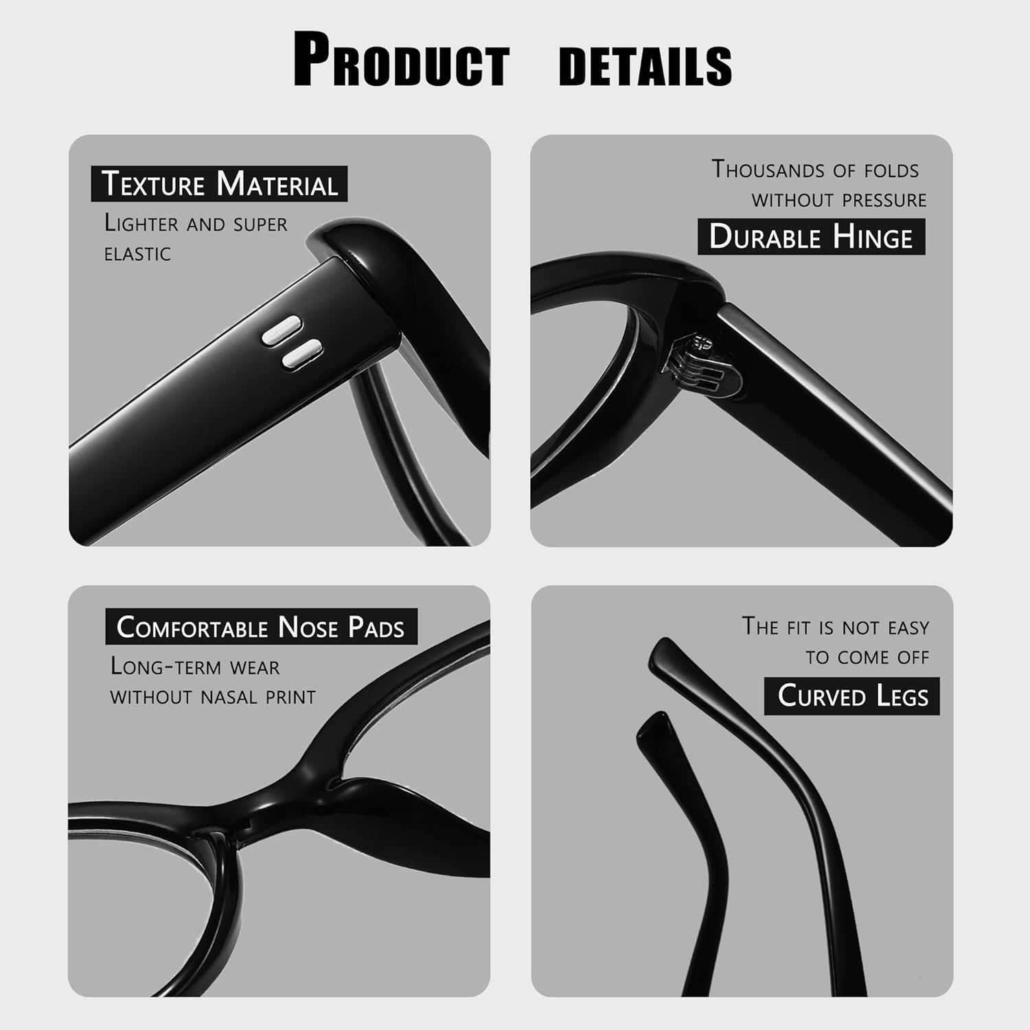 Kursan Small Oval Blue Light Blocking Glasses for Women Men Vintage Fashion 90s Retro Frame Style Eyeglasses - Image 3