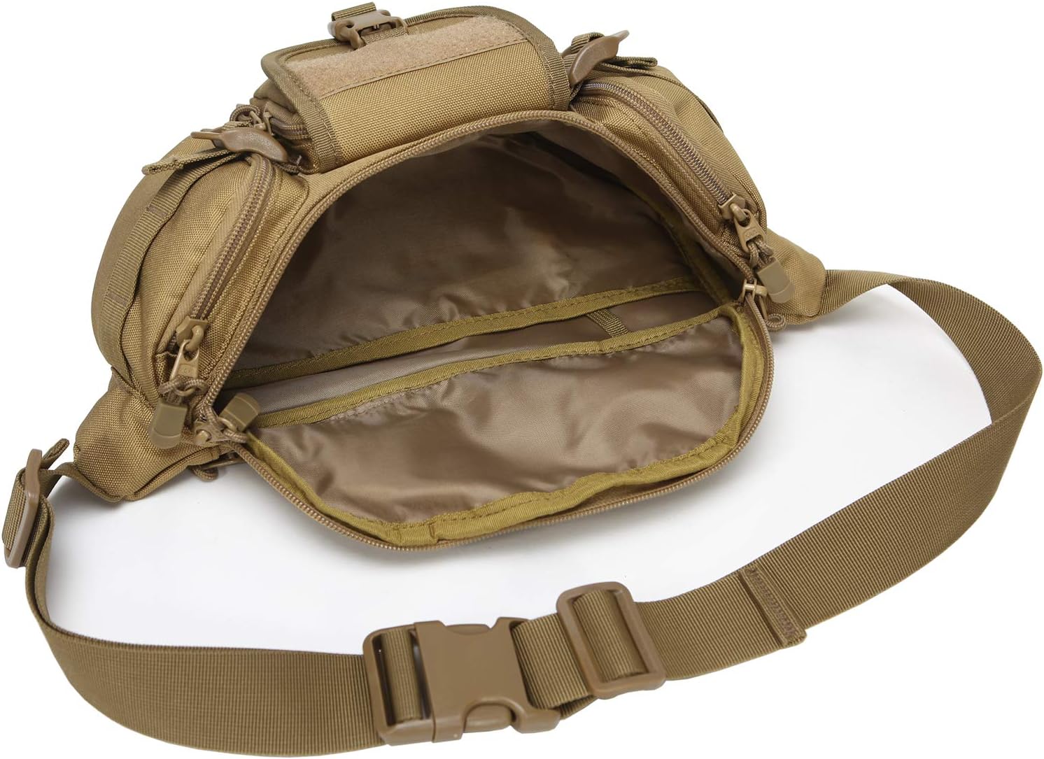 DYJ Utility Multipurpose Molle Tactical Waist Bag, Coyote Brown, Size No Size : Sports & Outdoors