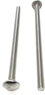 5/16-18 x 6 Carriage Bolts Stainless Steel 18-8 (5 Pieces)