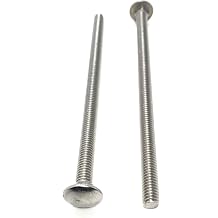 5/16-18 x 6 Carriage Bolts Stainless Steel 18-8 5 Pieces