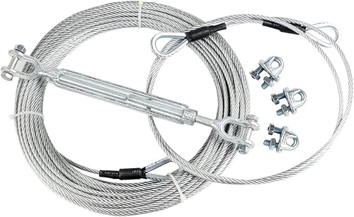 Miniatura 8 de CTSC Kit de tirolesa de 75 pies, 95 pies, 110 pies y 250 pies, con freno de resorte de acero inoxidable y asiento