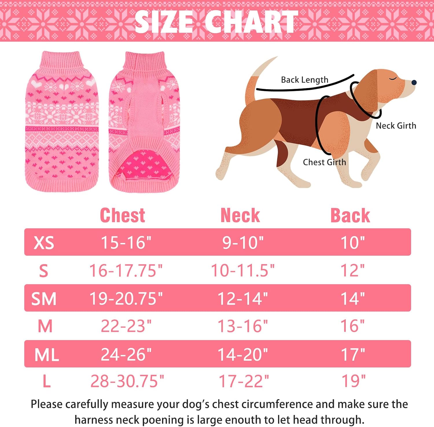 Size M SCENEREAL Dog Sweaters for Medium Sized Dogs - Soft, Warm Turtleneck Pullover Fall Winter Dog Clothes, Knitted Argyle Dog Christmas Outfits, Ugly Pet Clothing for Boy Girl Puppy