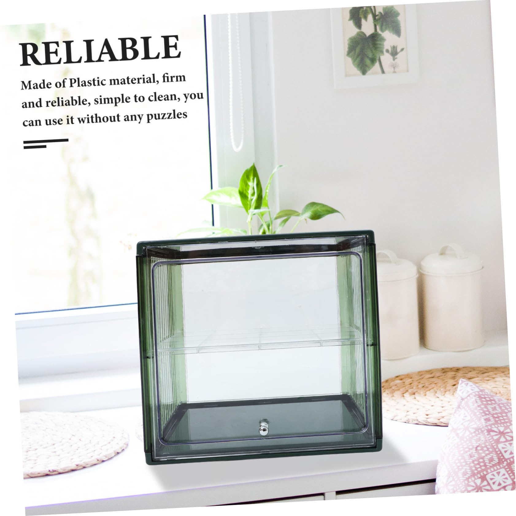 Contenedor para Almacenar Pan de Plástico Doble Capa Diseño Transparente y Gran Capacidad, Caja Apilable para Almacenamiento de Pan en Cocina o Hogar