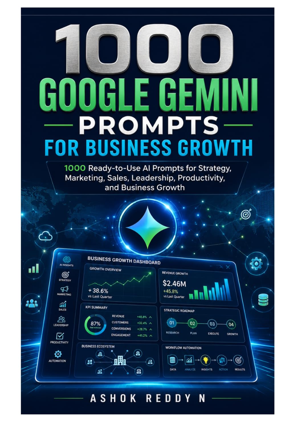 1000 Google Gemini Prompts for Business Growth: 1000 Ready-to-Use AI Prompts for Strategy, Marketing, Sales, Leadership, Productivity, and Business Growth
