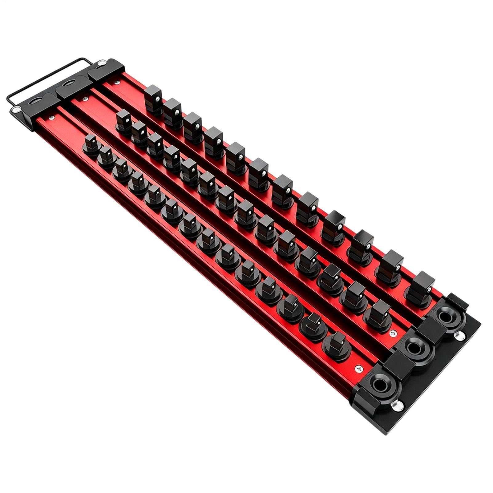 Organiseur de rangement pour prises - Porte-outils magnétique avec 40 cli
