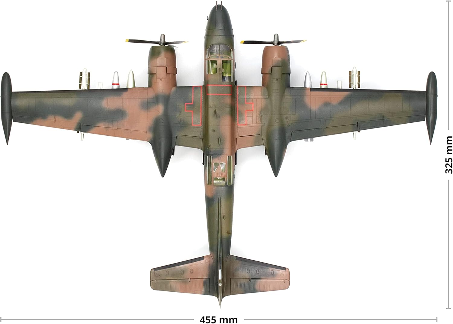 ICM Model - Airplane Model B-26K Counter Invader Model Plane Kit - 1:48 Scale Model Kit of Vietnam Era Aircraft - Plastic Military Plane to Build with Assembly Instructions (48279)