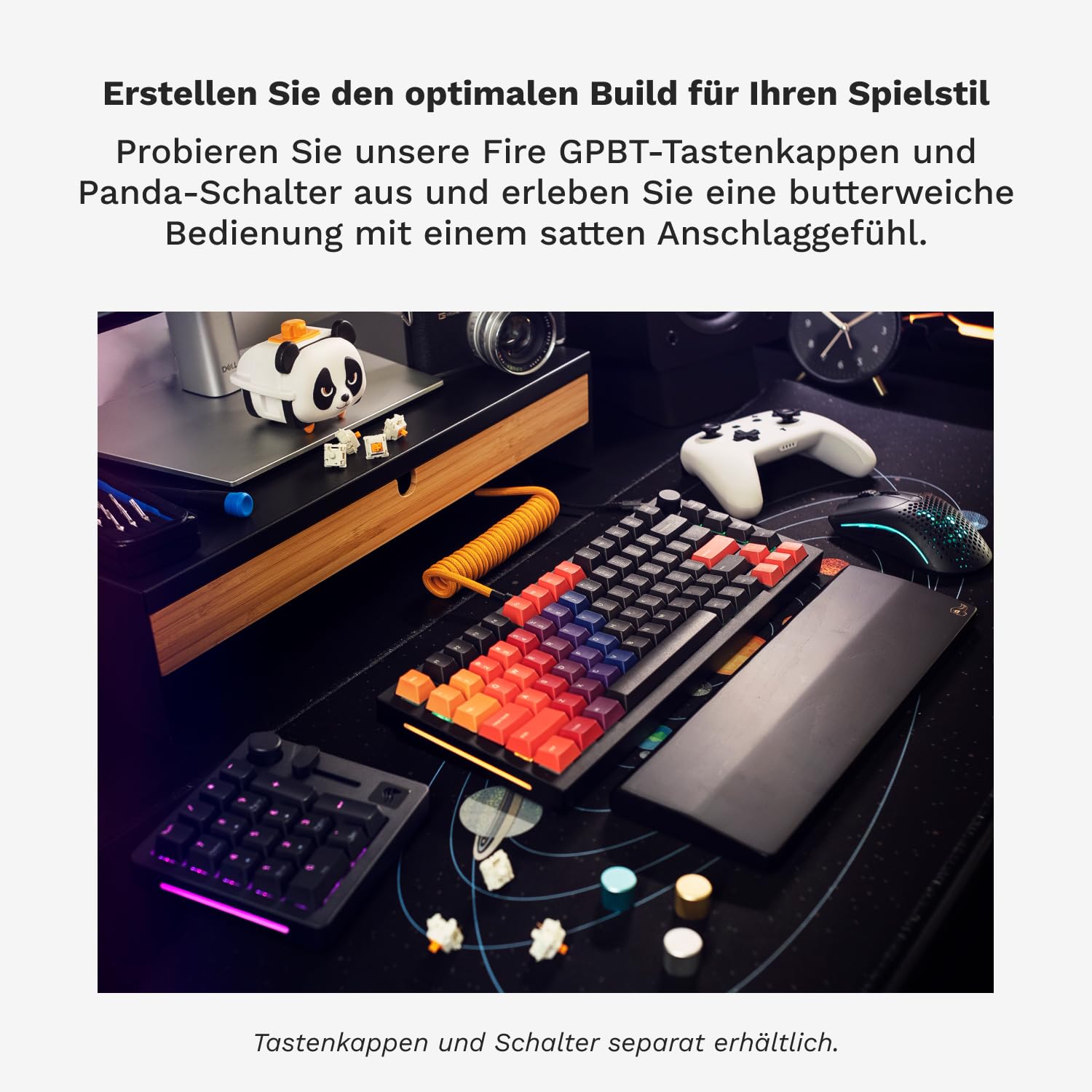 GLORIOUS GMMK Pro 75% Barebones Anpassbares Tastatur-Kit, ISO (Schwarz)