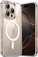 Capa para [iPhone 16 PRO] Capinha Premium Magnetica com [Proteção de Câmera] Clear Case Transparente [Anti-Amarelamento], Compatível com MagSafe, Resistente a Riscos e Anti Impacto